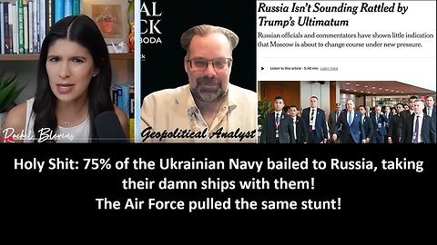 Holy Shit: 75% of the Ukrainian Navy bailed to Russia, taking their damn ships with them! The Air Force pulled the same stunt!