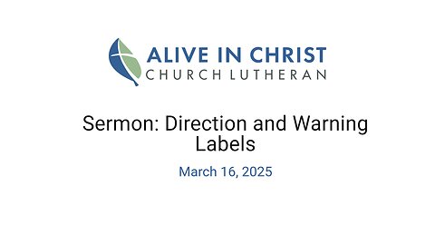 Sermon: Direction and Warning Labels.mp4