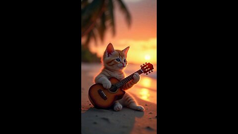 Guitarist cat