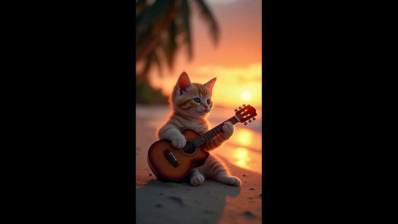 Guitarist cat