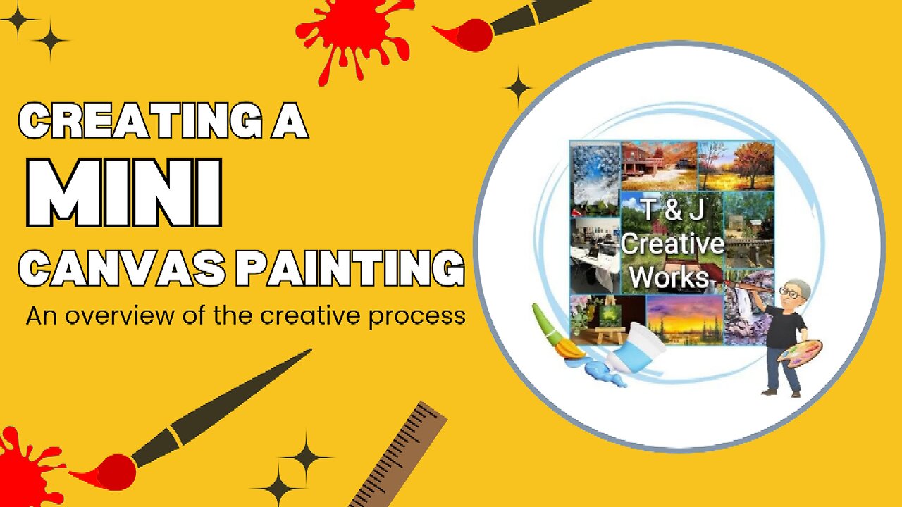 Creating a Mini Canvas Painting
