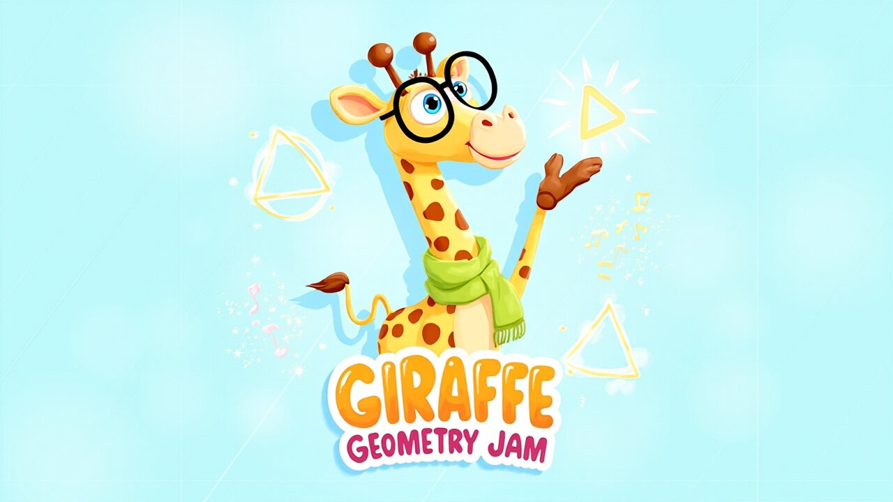 Giraffe Geometry Jam 🦒📐 | Shapes, Angles & Area Made Fun!
