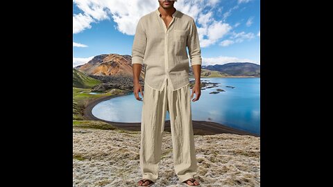 Ternos Slim Microfibra Ou De Linho De Praia Camisas, Conjunto, Blazer Clássico