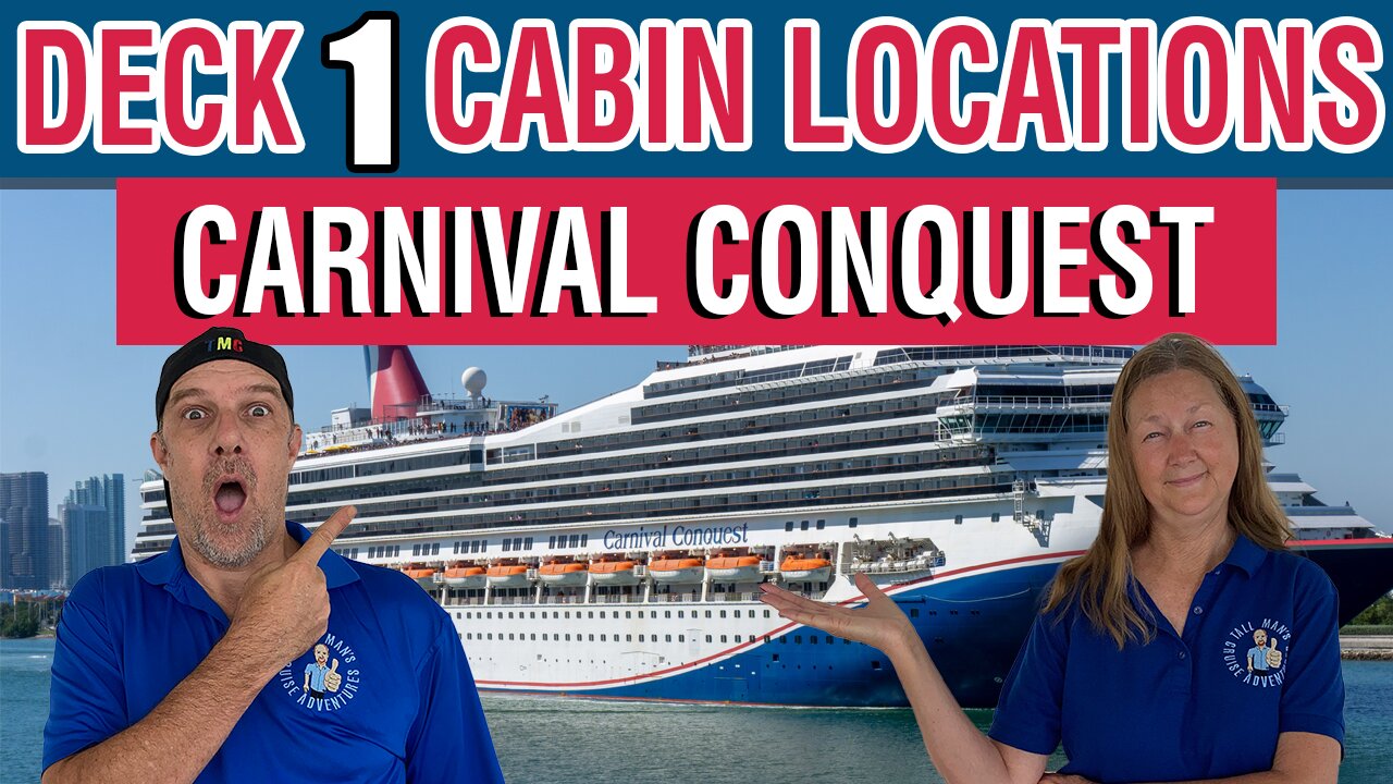 Cabin Deck 1 Locations on Carnival Conquest | Tall Man's Cruise Adventures