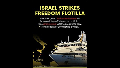 Humanitarian Ship Attacked by Isreal in international waters