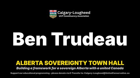 Ben Trudeau - "Quebec and Alberta" - At #TheCourageToListen Townhall 2025