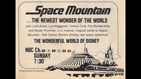 The Wonderful World of Disney - Welcome To The World with Lucie Arnaz - The Grand Opening of Space Mountain (1975)
