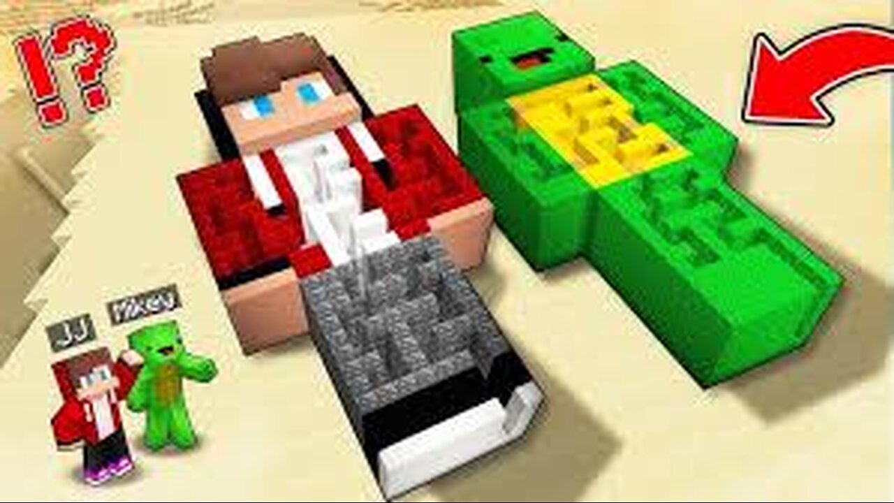 JJ And Mikey Found SKYSCRAPER CROOKED TALLEST DOOR in Minecraft