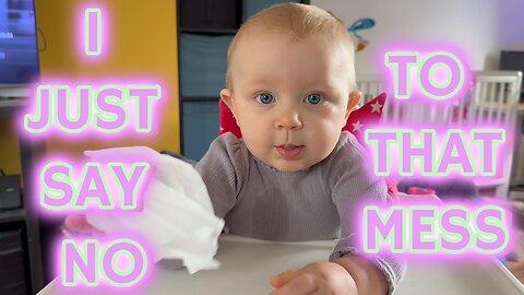 Baby Kayla Cleans the Table With a Tissue 🥰 Cutest Baby Milestone!
