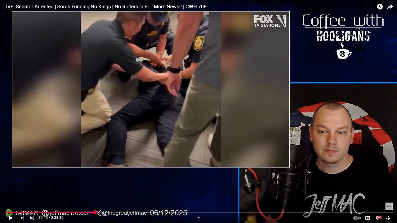 LIVE: Senator Arrested | Soros Funding No Kings | No Rioters in FL | More News!! | CWH 708
