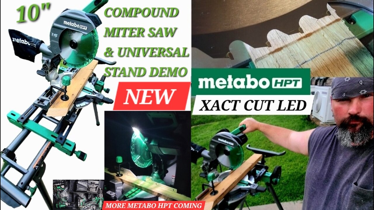 Single Bevel Compound Miter Saw & Stand Demo from Metabo HPT