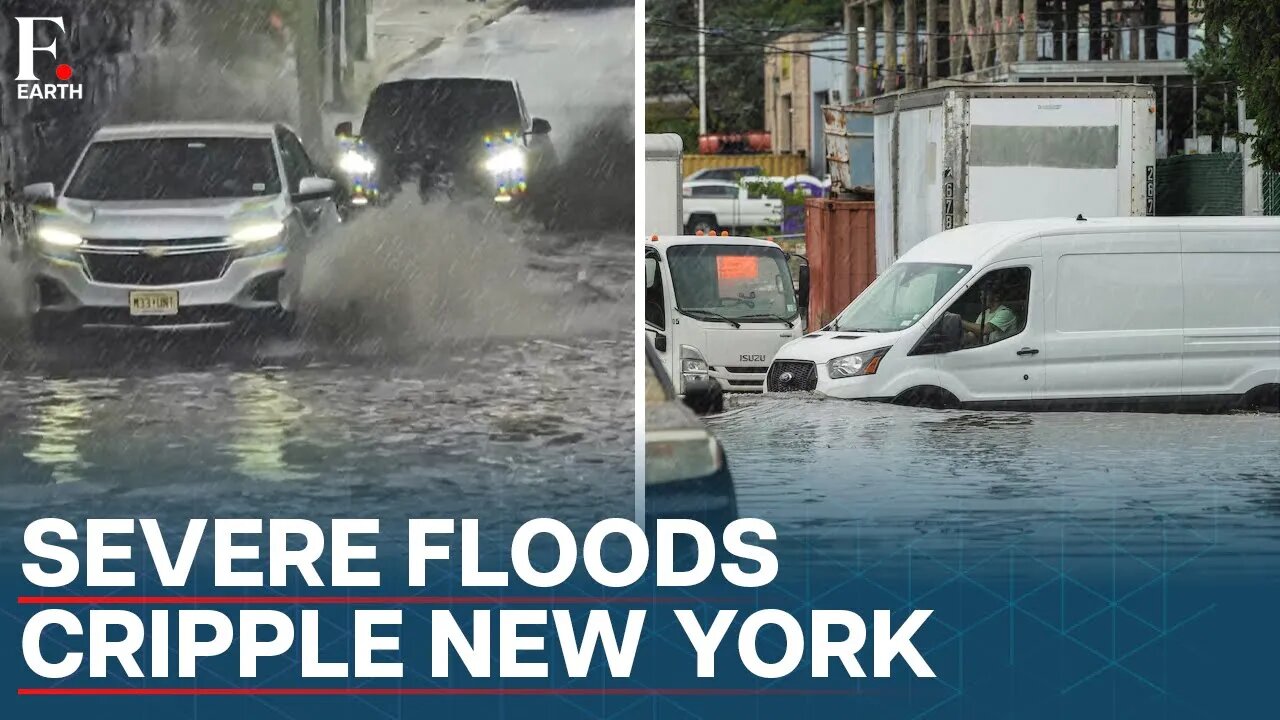 US: Flooding in New York City Triggers State of Emergency, Train Tracks Swamped | Firstpost Earth