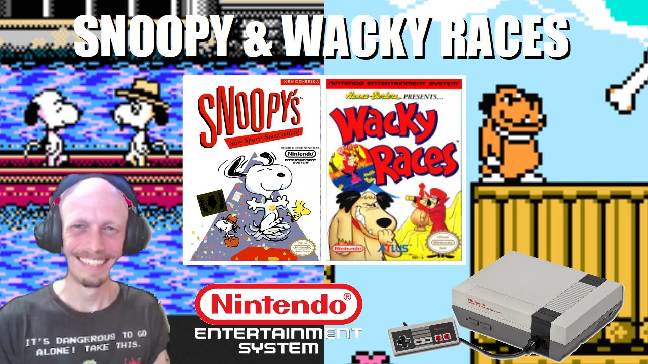 Snoopy's Sports & Wacky Races (NES): Compete in the Sports Spectacular and race to the Wacky Finish