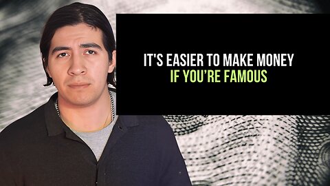 It's easier to make money if you're famous by Ed Delacruz. #money #wealth #finance #reels #shorts
