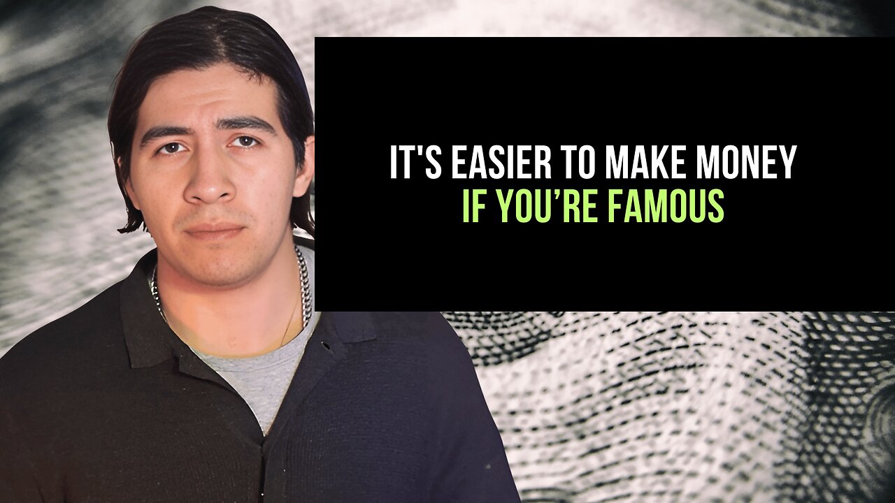 It's easier to make money if you're famous by Ed Delacruz. #money #wealth #finance #reels #shorts