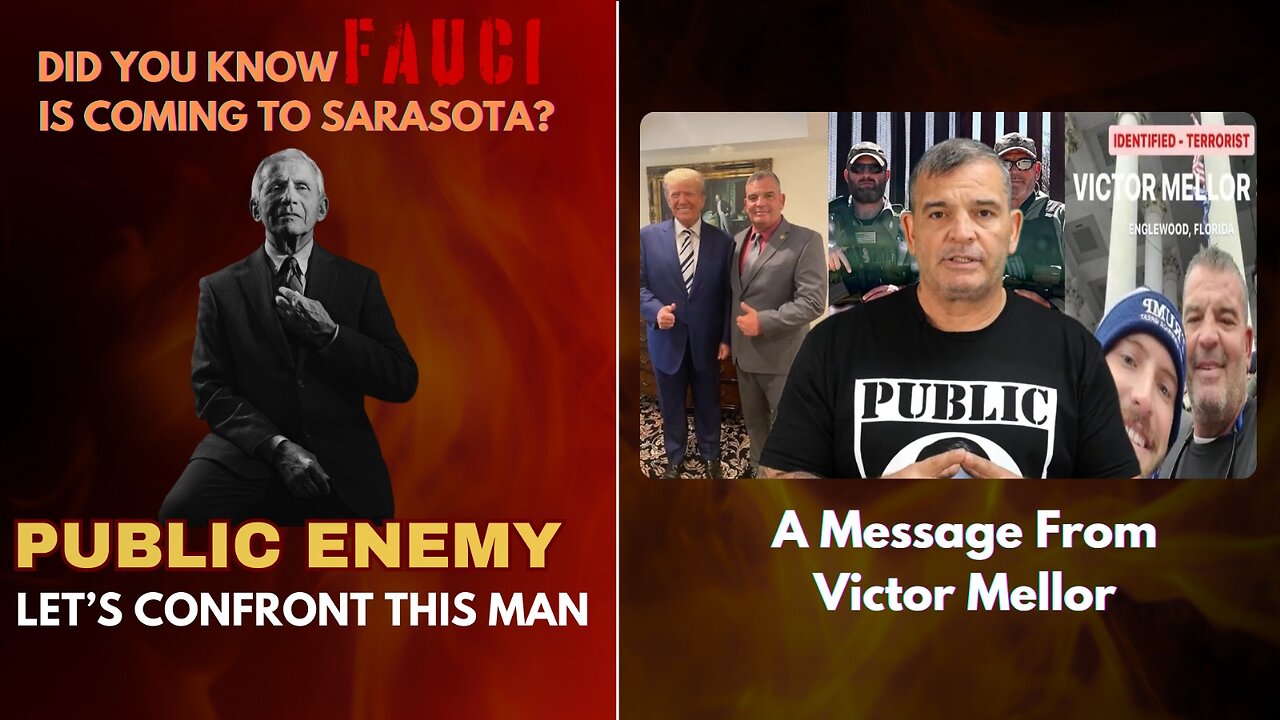 Sarasota! Join us as we stand against tyranny,Dr. Anthony Fauci.