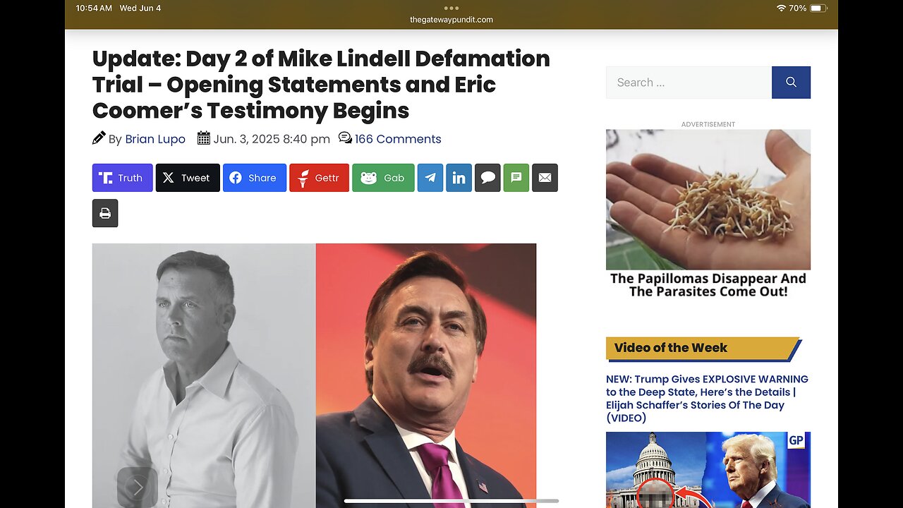 Day 2 of Mike Lindell Defamation Trial – Opening Statements and Eric Coomer’s Testimony Begins