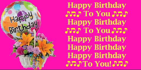 Happy Birthday 3D - Happy Birthday - Happy Birthday To You - Happy Birthday Song Video Card