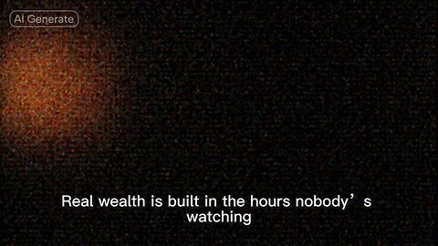 Wealth moves in silence