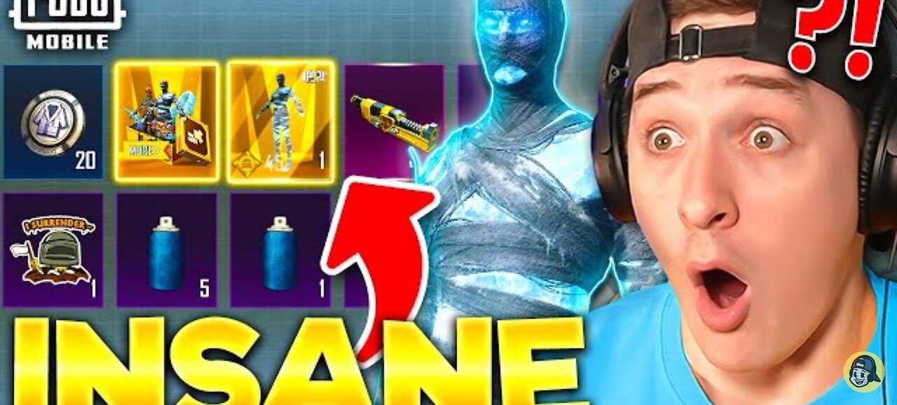 LUCKIEST GLACIER MUMMY OPENING EVER! PUBG MOBILE