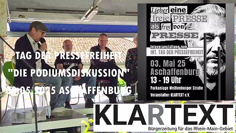 Podiumsdiskussion Aschaffenburg zum "Internationalen Tag der Pressefreiheit" (Re-Upload)