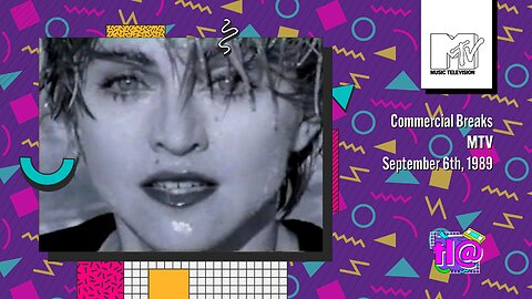 MTV Commercial Break (September 06th, 1989)