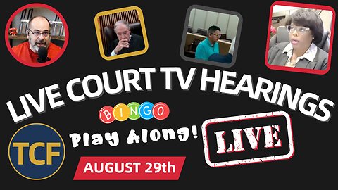 Court TV Coverage: Live Court Hearings - Aug 29 (The Courtroom Files)