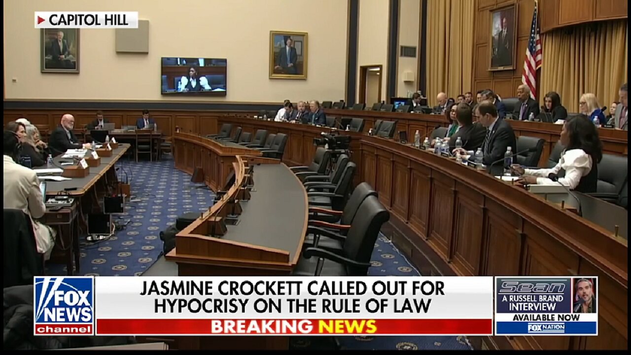 JASMINE CROCKETT CALLED OUT FOR HYPOCRISY ON THE RULE OF LAW