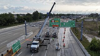 New Sign for Gordie Howe International Bridge Installed in Detroit