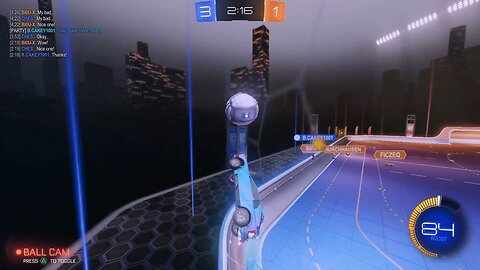 My peak shot in rocket league