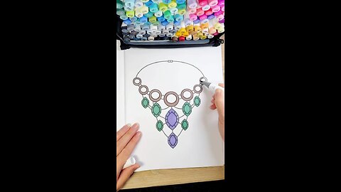 Incredible Neckless sketching and colouring