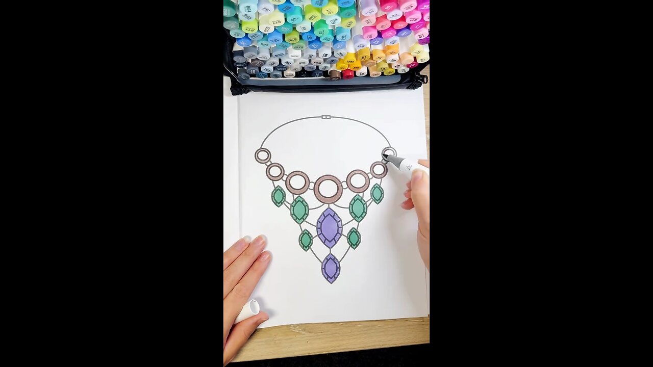 Incredible Neckless sketching and colouring