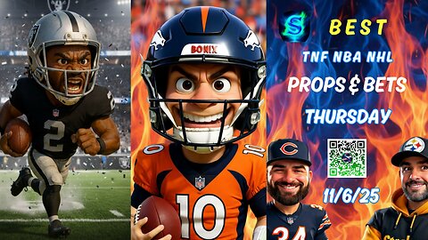 🏈 BEST TNF NFL PICKS | RAIDERS VS BRONCOS | NFL WEEK 10 | NHL PICKS | PRIZEPICKS TODAY 11/6/25