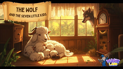 The Wolf and the Seven Little Goats 🐺🐐 Bedtime Story for Kids | Fairy Tale in English
