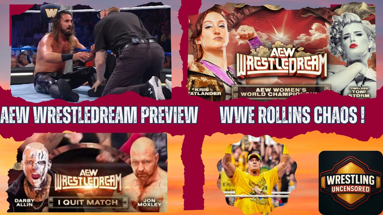 AEW WRESTLEDREAM PREVIEW! Moxley vs. Darby: WHO QUITS?! | Seth Rollins’ Injury & WWE Chaos | LIVE