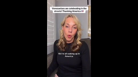 Captioned - Venezuelans are cheering the captured Maduro by Trump administration