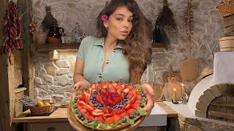 French fruit tart with Pastry Cream (Crème Pâtissière)