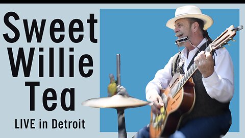 🍹 Sweet Willie Tea 🎸🎤🥁 LIVE one-man-band in Eastern Market Detroit 🎼😁 BLUES, ROOTS, & AMERICANA 🇺🇸🎵😎