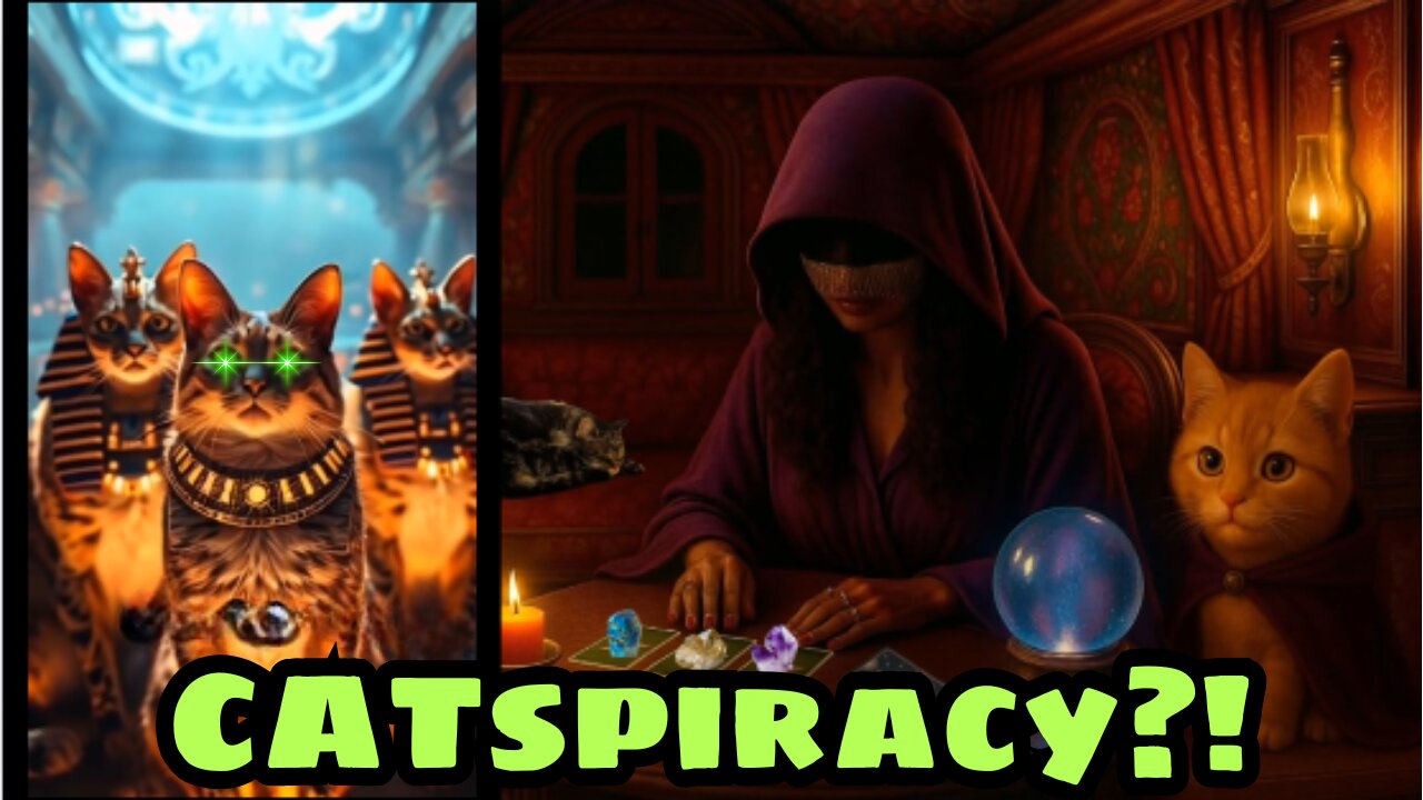 Are Cats Secretly Reptilian Aliens? 🐍👽 | Gypsy Whispers from the Caravan ft. Ello Kitty #CatDay