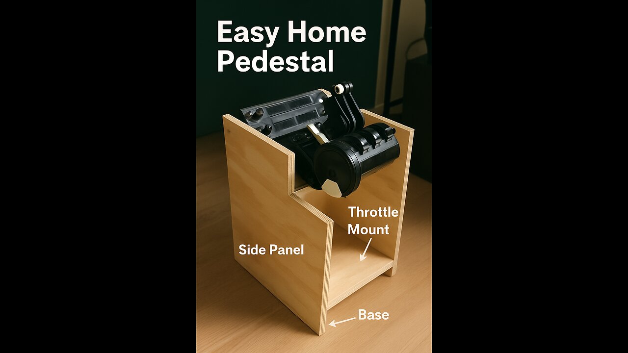 Easy DIY Home Flight Sim Pedestal Build, Make Your Own Throttle Stand for Microsoft Flight Simulator