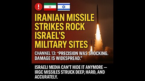 Israeli Media Admits: IRGC Strikes Were Precise, Damaging & Hit Undisclosed Strategic Military Sites