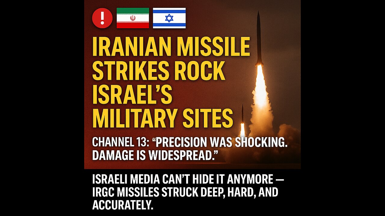 Israeli Media Admits: IRGC Strikes Were Precise, Damaging & Hit Undisclosed Strategic Military Sites