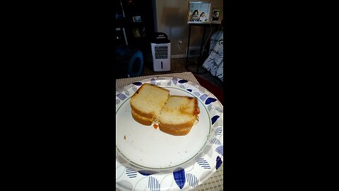 Eating Lean Cuisine Chicken Club Sandwich, Dbn, MI, 9/9/25