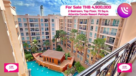 Atlantis Condo Resort Pattaya, Jomtien, Thailand, THB 4,900,000, 2 Bedroom, For Sale