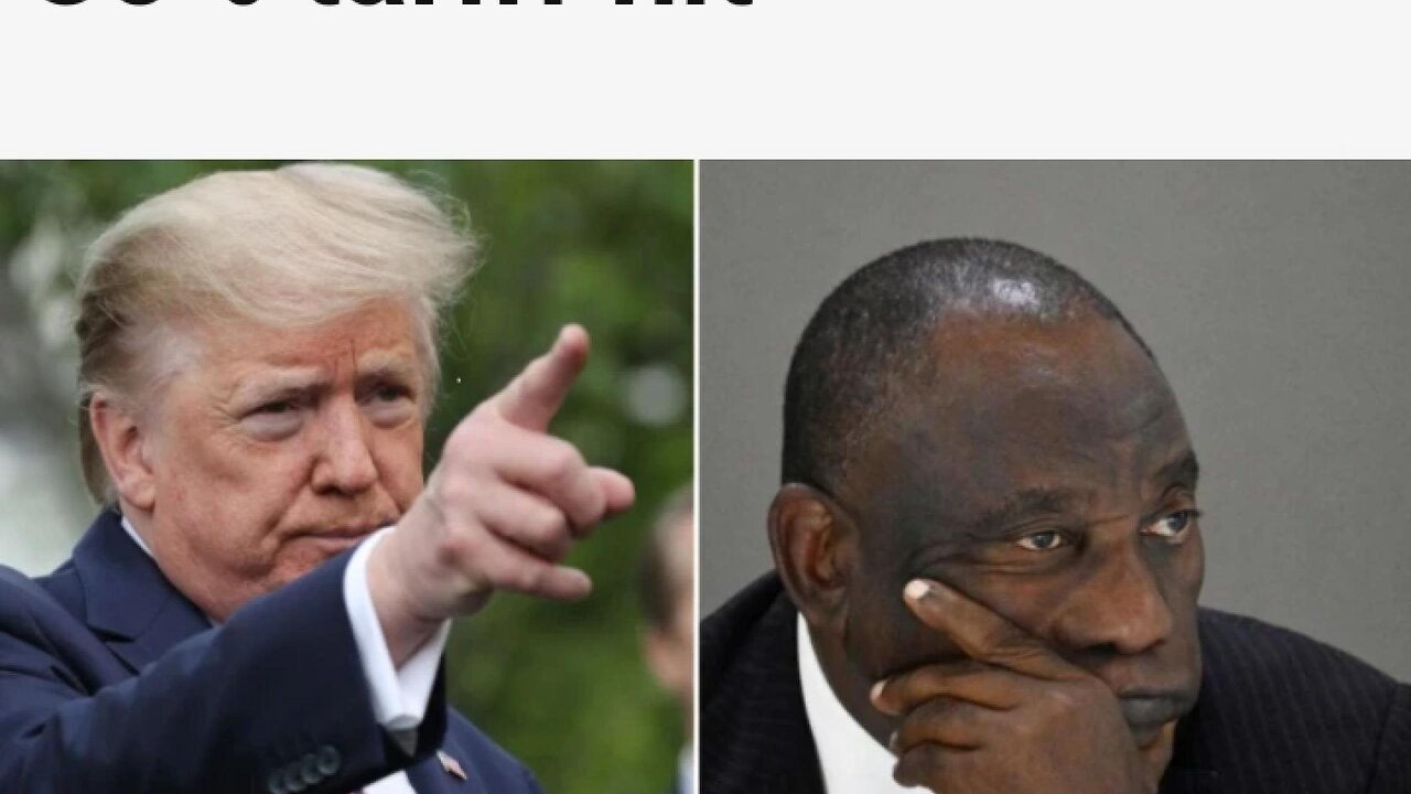 South Africa President Ramaphosa call for negotiation after US 30% tariff hit