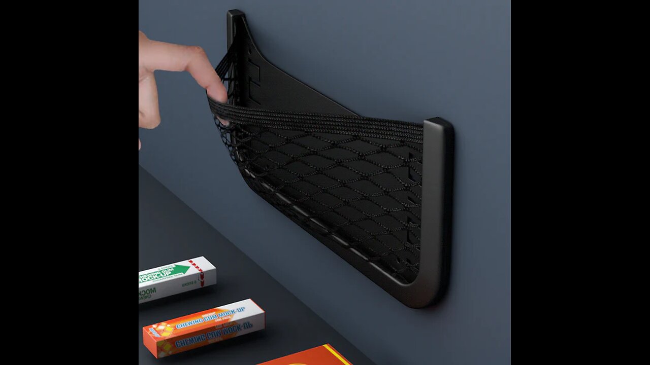 Car-Mounted Mesh Storage Bag