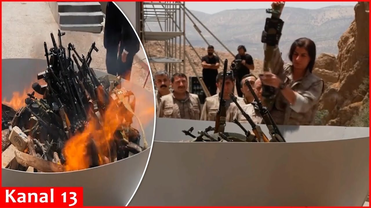 Fighters from PKK begin handing over weapons