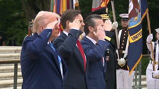 Watch President Donald Trump at the Memorial Day Ceremony at the Arlington National Ceremony - May 26, 2025