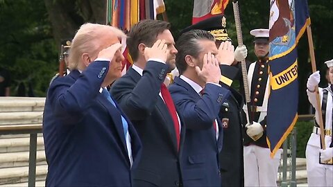 Watch President Donald Trump at the Memorial Day Ceremony at the Arlington National Ceremony - May 26, 2025