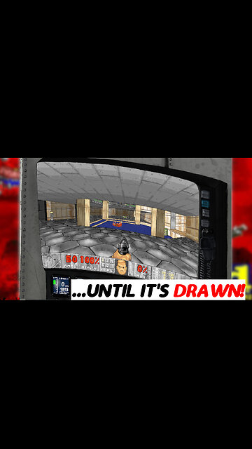 Drawing Classic Doom Inside Another Drawing